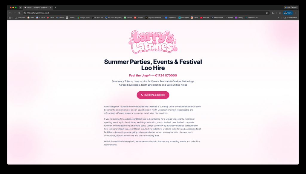 Larry’s Latrines website