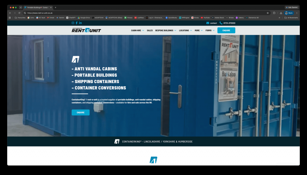 Rent-a-Unit website